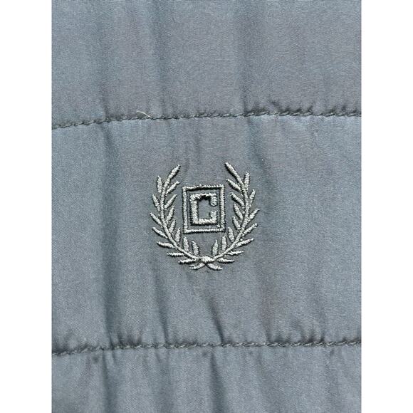 Chaps‎ Puffer Vest Mens Large Tall Blue Full Zip Casual Quilted Packable Pockets - Picture 6 of 9